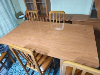 Mueble de salón comedor + mesa + sillas