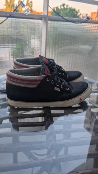 Zapatillas Converse All Star Skate Negras Rojas