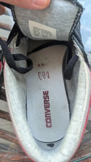 Zapatillas Converse All Star Skate Negras Rojas