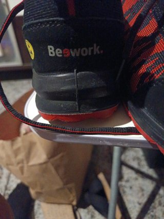 Zapatos de trabajo Talla 39  Rojo punta reforzada