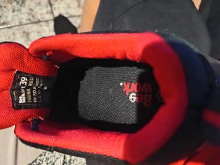 Zapatos de trabajo Talla 39  Rojo punta reforzada