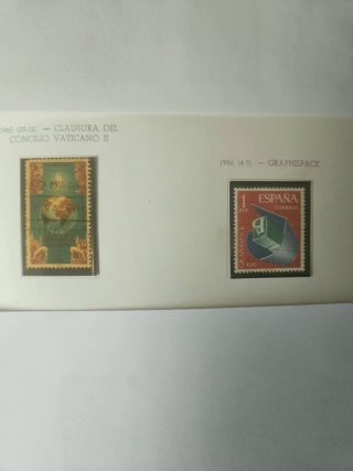 Lote Sellos Vaticano y España 1965-1966