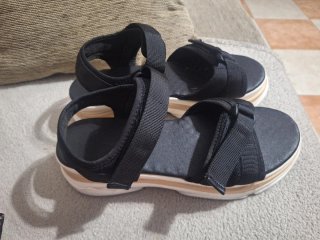 Sandalias negras de plataforma 41