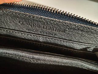 Bolso/monedero negro con correa