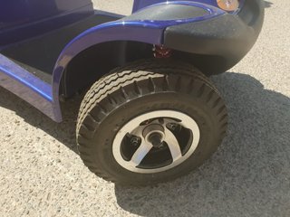 Silla eléctrica scooter azul