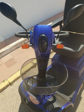 Silla eléctrica scooter azul