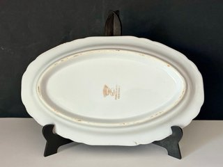 🇫🇷 Bandeja rabanera porcelana ave paraíso dorada