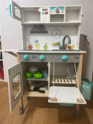 Pack Cocinita Madera + Accesorios