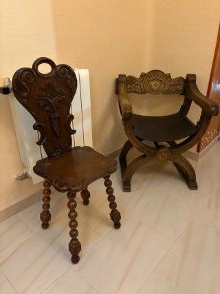 Taquillón castellano+sillones y regalo 2 sillas