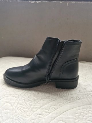 Botines sintéticos azul marino