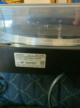 Tocadiscos Sony Negro PS -LX 210
