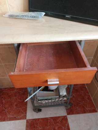 Carrito verdulero cocina madera y metal
