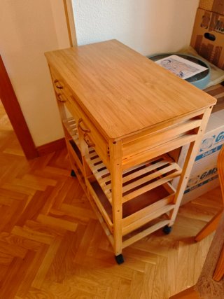 Mueble auxiliar Sklum bambú