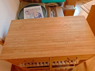 Mueble auxiliar Sklum bambú