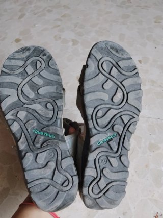 Sandalias grises y azules talla 37