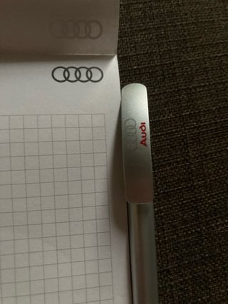 Libreta y bolígrafo Audi sin estrenar