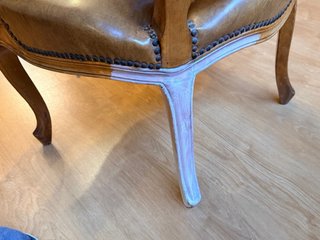 Sillón Luis XIV madera y rejilla