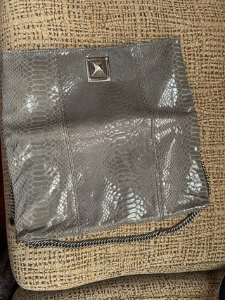 Bolso piel efecto serpiente bandolera/clutch