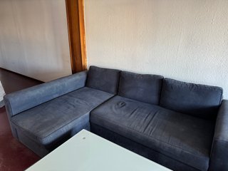 Sofá Cama Chaise Longue Gris