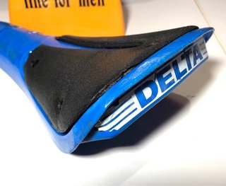 Sillin Delta azul bicicleta bmx clásica
