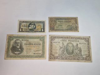 LOTE BILLETES PESETAS 1940