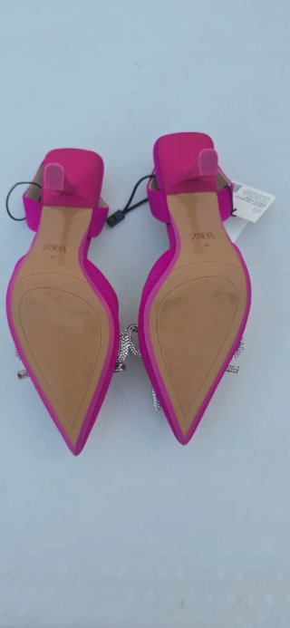 Zapatos de fiesta Zara rosa talla 36