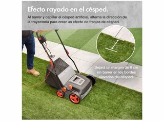 VonHaus Cepillo Eléctrico Césped Artificial 1500W