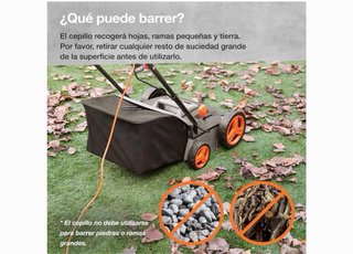 VonHaus Cepillo Eléctrico Césped Artificial 1500W