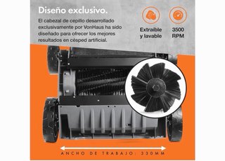 VonHaus Cepillo Eléctrico Césped Artificial 1500W