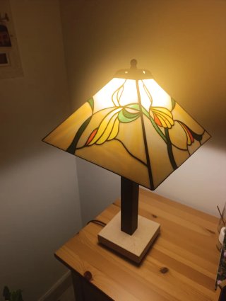 Lámpara Tiffany XL artesanal cristal
