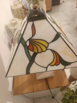 Lámpara Tiffany XL artesanal cristal