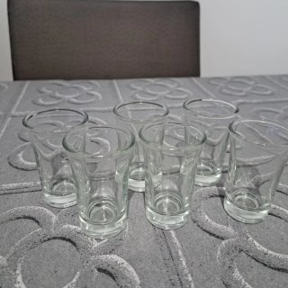 Set 6 Vasos Cristal chupito