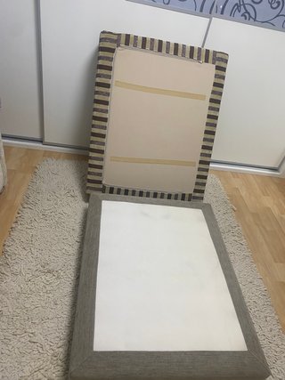 Puf de tela desmontable como nuevo