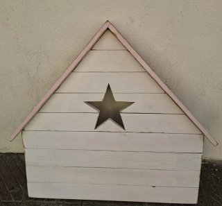 Cabecero infantil casita blanco