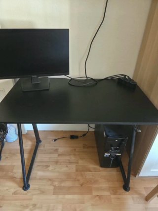 Escritorio con luces