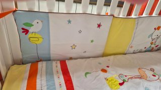 Nórdico cuna con chichonera infantil