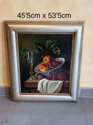 Lote 4 cuadros vintage marco 45,5x53,5 cm