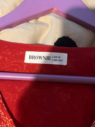 Vestido Brownie Rojo Estampado
