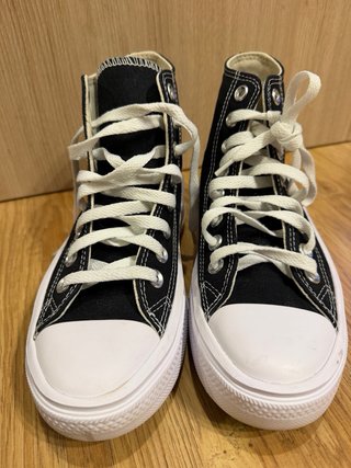 Converse plataforma negras T.36,5