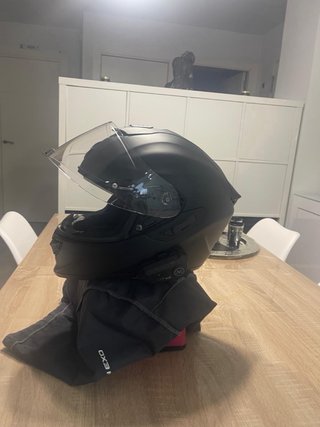 Casco Scorpion Moto Talla M con el transmisor