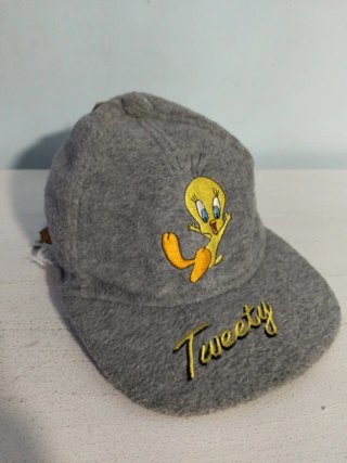 Gorra Tweety Vintage Orejeras Gris