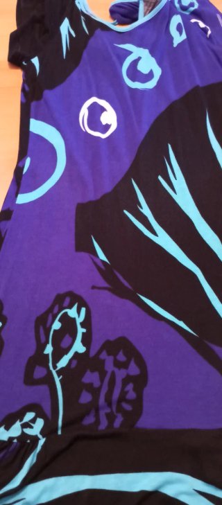 Vestido Paramita Negro y Morado