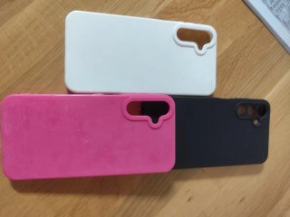 Pack 3 Fundas Samsung A15 (Negra, Rosa, Blanca)