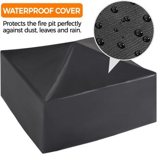 Brasero exterior negro 54x54cm + funda