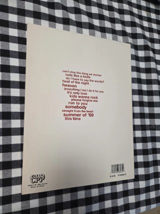 Libro Bryan Adams So Far So Good Guitar Tab