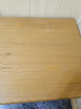 Mesa TV madera y blanco
