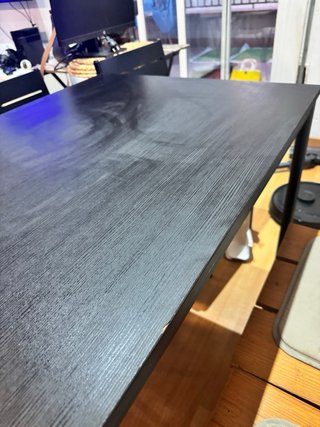 Mesa Comedor/Escritorio Ikea Negra con sillas