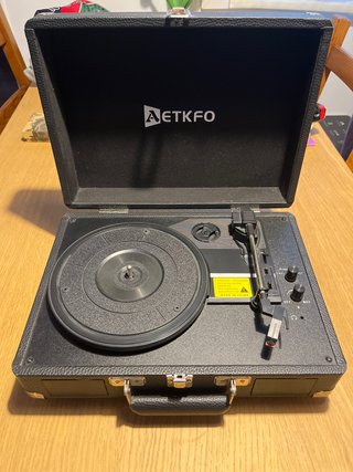 Tocadiscos AETKFO Negro