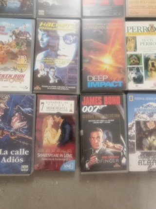 Lote 15 Películas VHS (Star Wars, 007, Hackers)