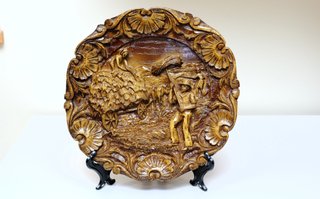 Plato Decorativo Madera Vintage